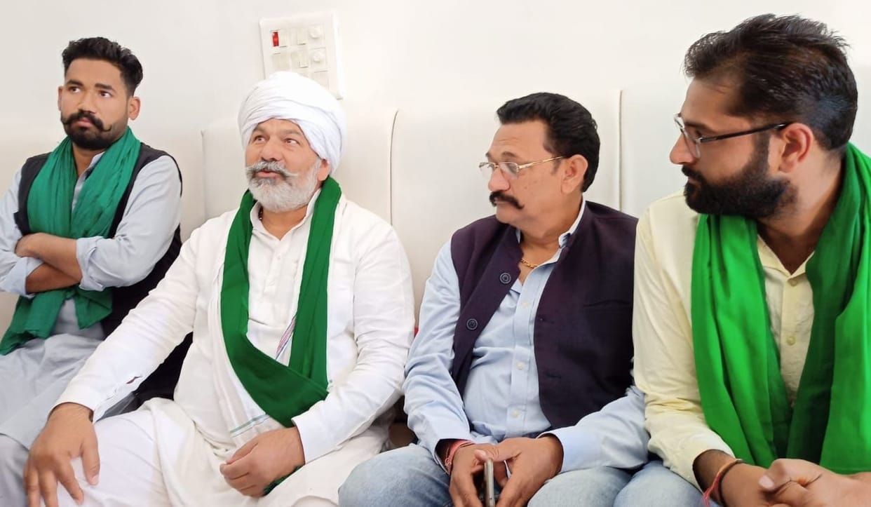 Rakesh Tikait in Jaspur
