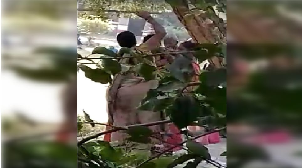 Mother and wife beat up a woman sitting with her husband in Lalitpur