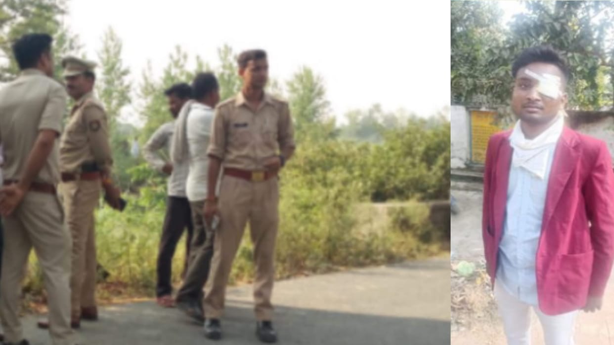 The students have beaten up with belt to a student in college of Shamli