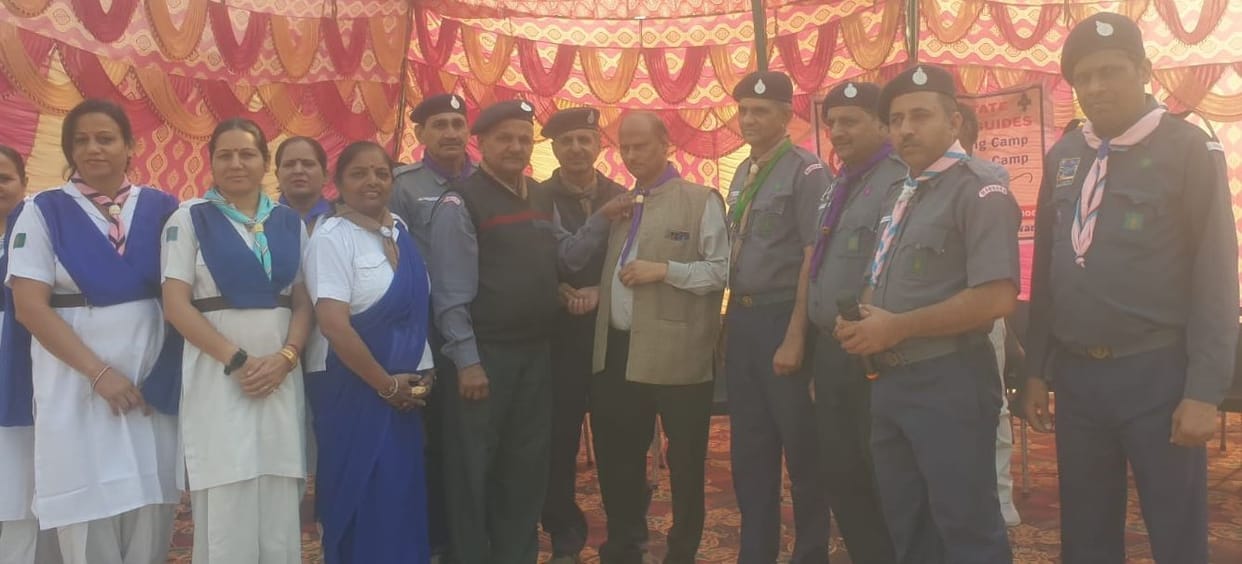 Block Education Officer inspected the district level camp