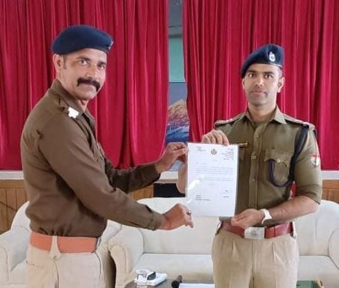 Police personnel doing excellent work were honored