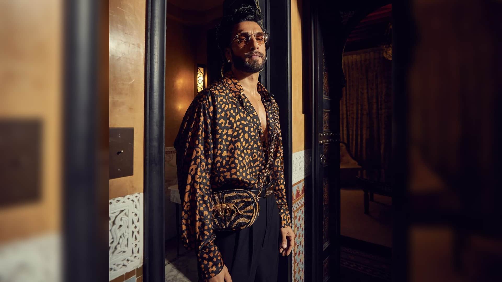 ranveer singh ode to india in marrakech film festival in floral sherwani