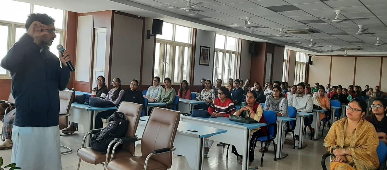 Told the students about the importance of Yagya