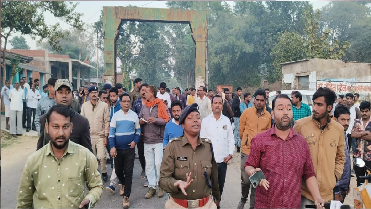 Dispute over land in Surajpur Chhattisgarh force deployed in village