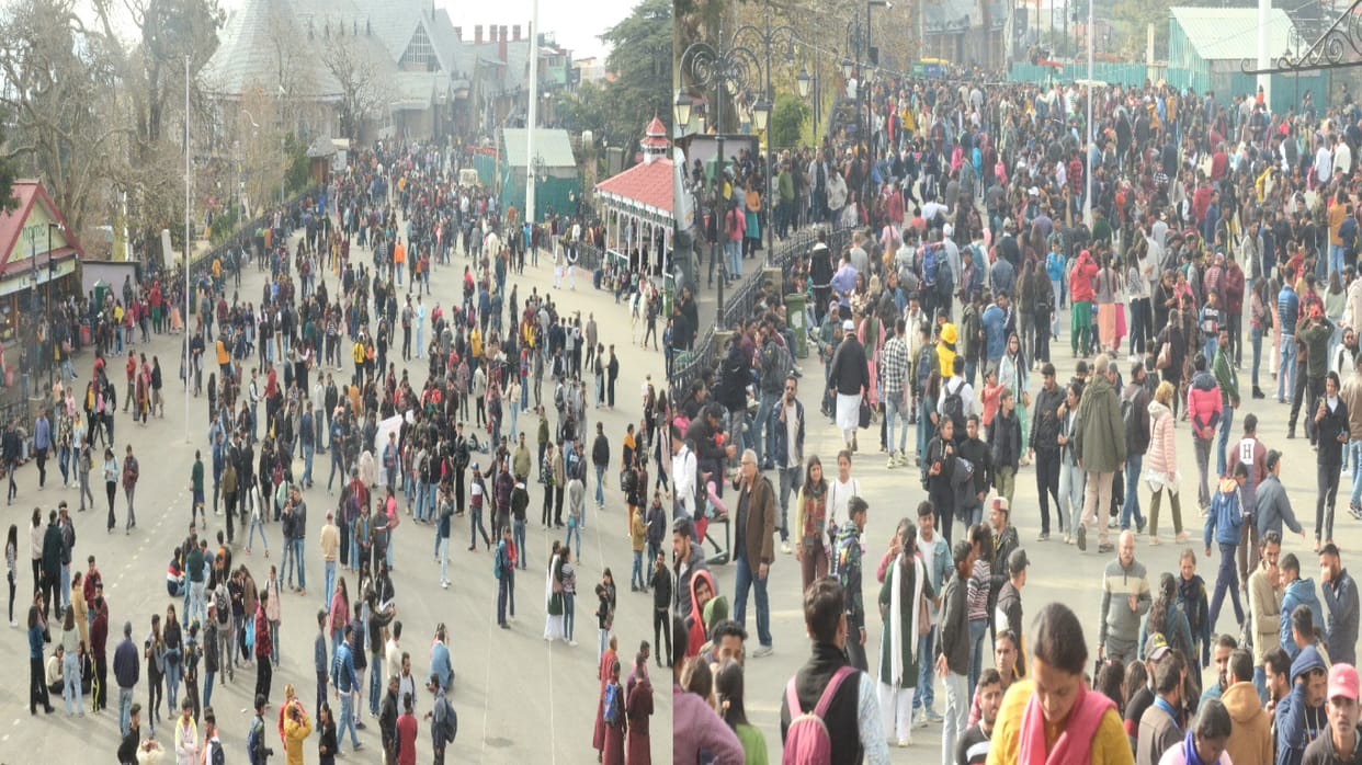 Hillsqueen Shimla packed with tourists on weekends, 70 hotel rooms booked