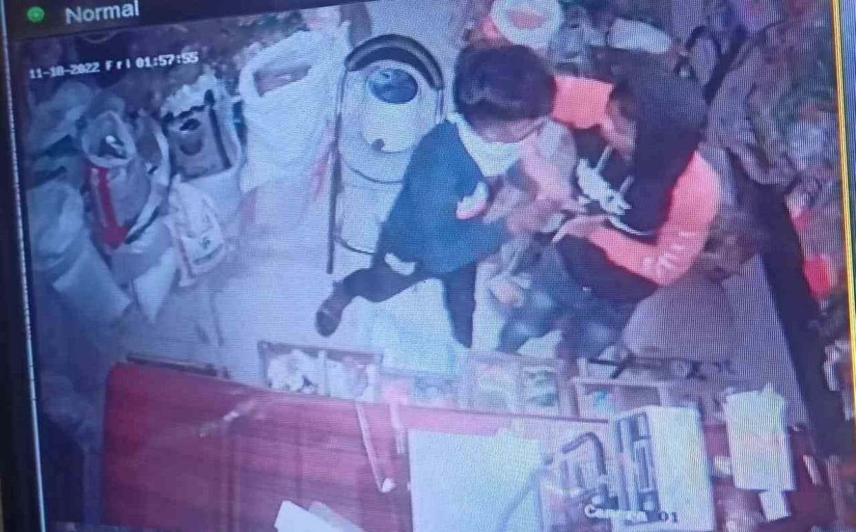 Thieves targeted five shops and houses