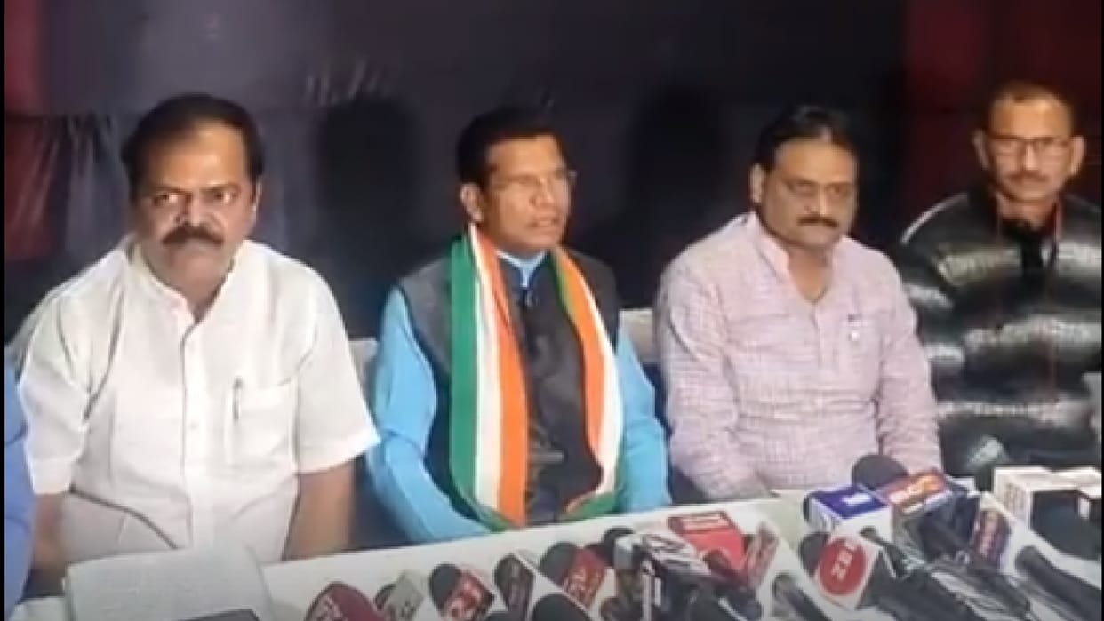 chhattisgarh congress accuses gangrape bjp candidate brahmanand netam