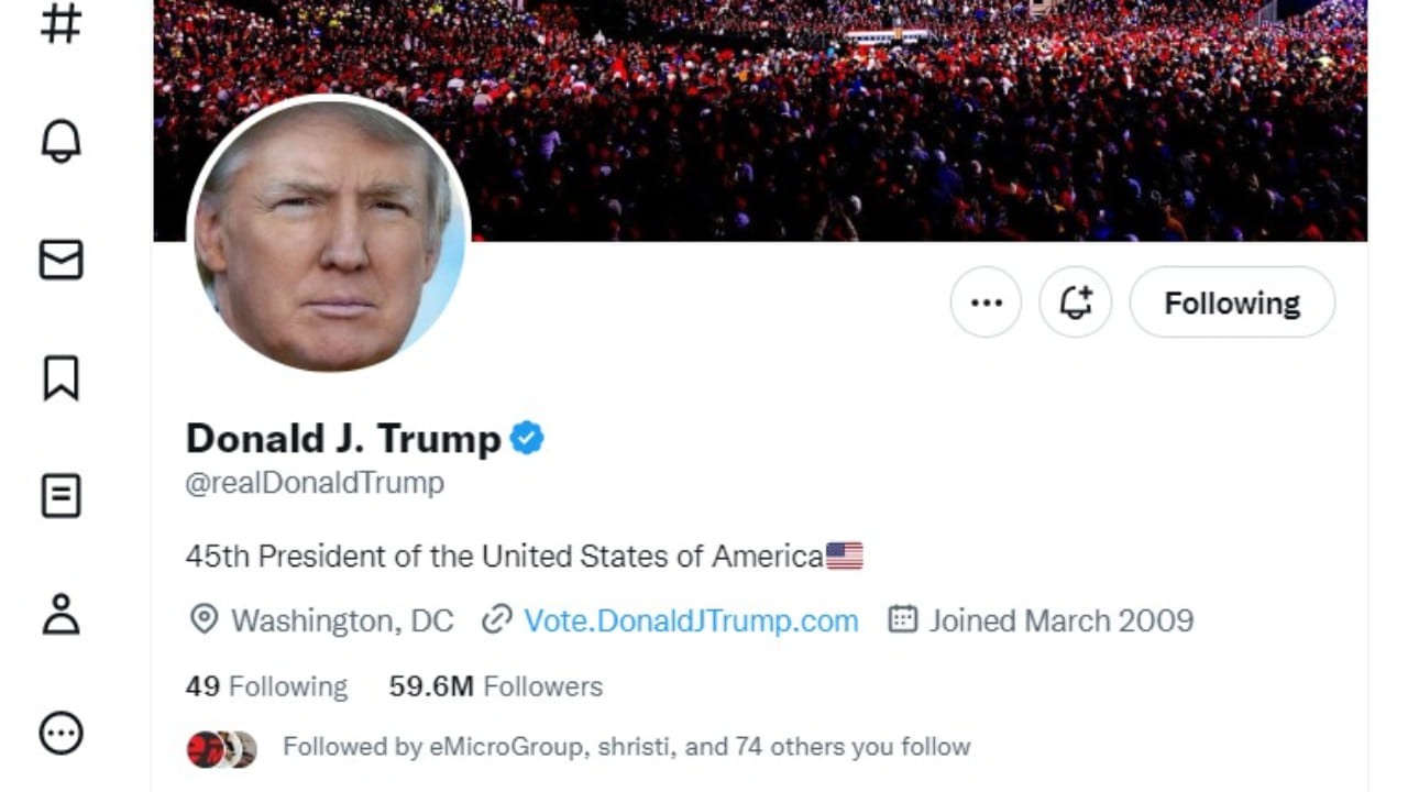 Donald Trump Scam in Twitter followers Number of followers different in devices
