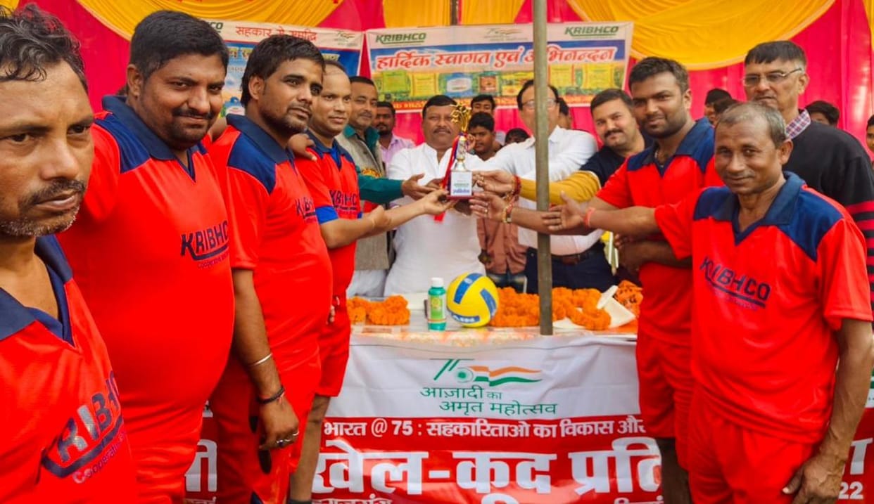 Pachrukhi's team became the winner in volleyball competition
