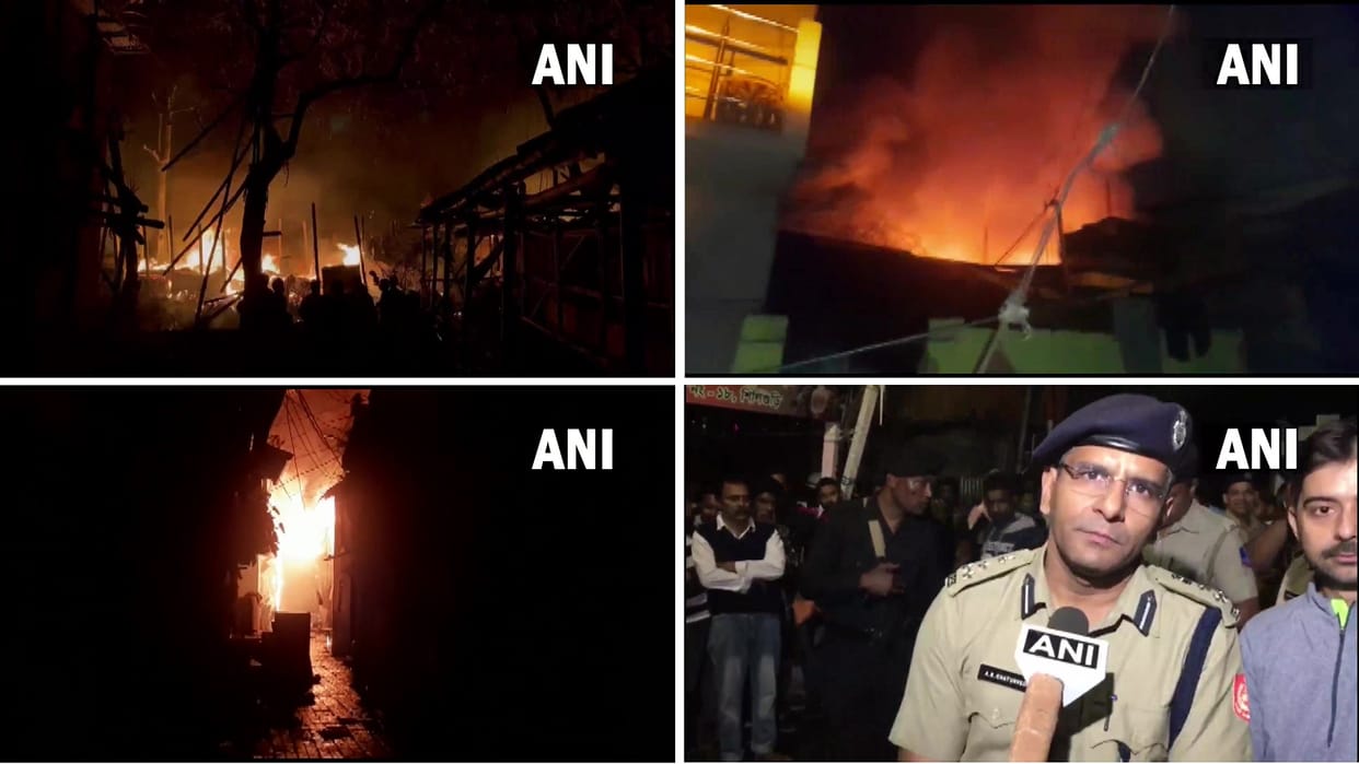 West Bengal: Massive fire breaks out in Siliguri slum