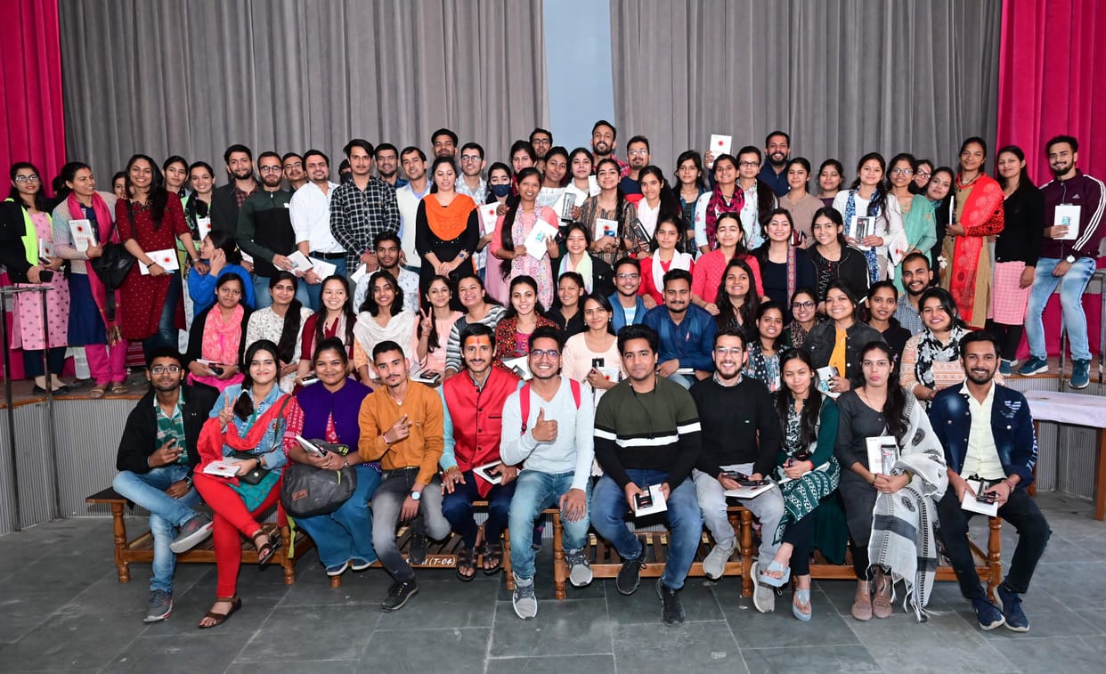 Atul Maheshwari appeared excited by taking the exam