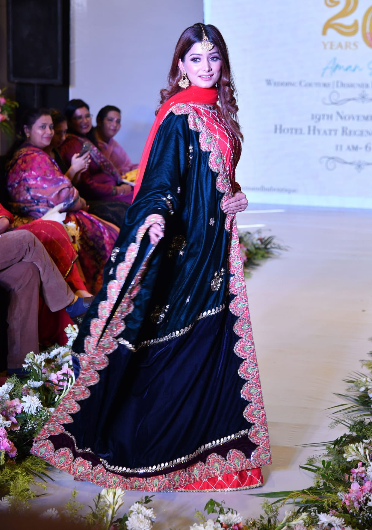 Fashion designer Aman Sandhu's collection was shown in the rampwalk
