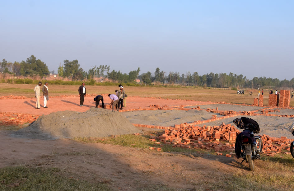 It was not used for many days to make the helipad