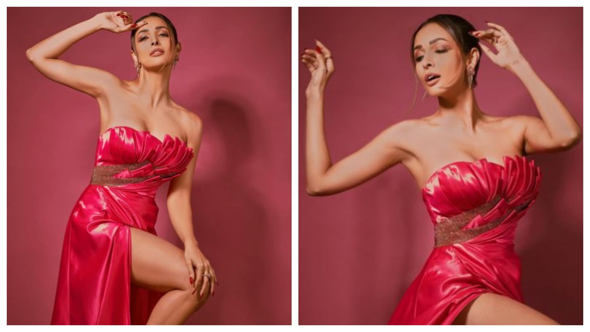 Photos Of The Day: Malaika Arora Hot look in Off Shoulder Gown Janhvi Kapoor Monalisa Sara Ali Khan Pictures