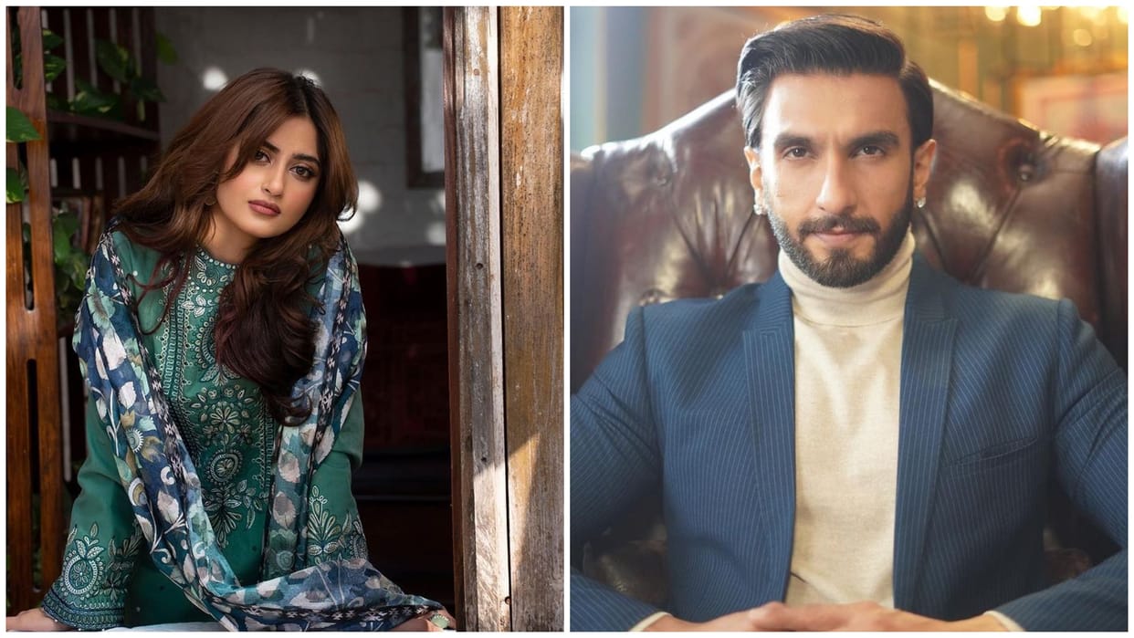 pakistani actress sajal ali share picture with ranveer singh on social media fans trolled them
