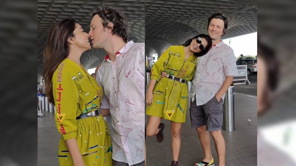 drishyam 2 actress Shriya Saran trolled for kiss her husband front of camera