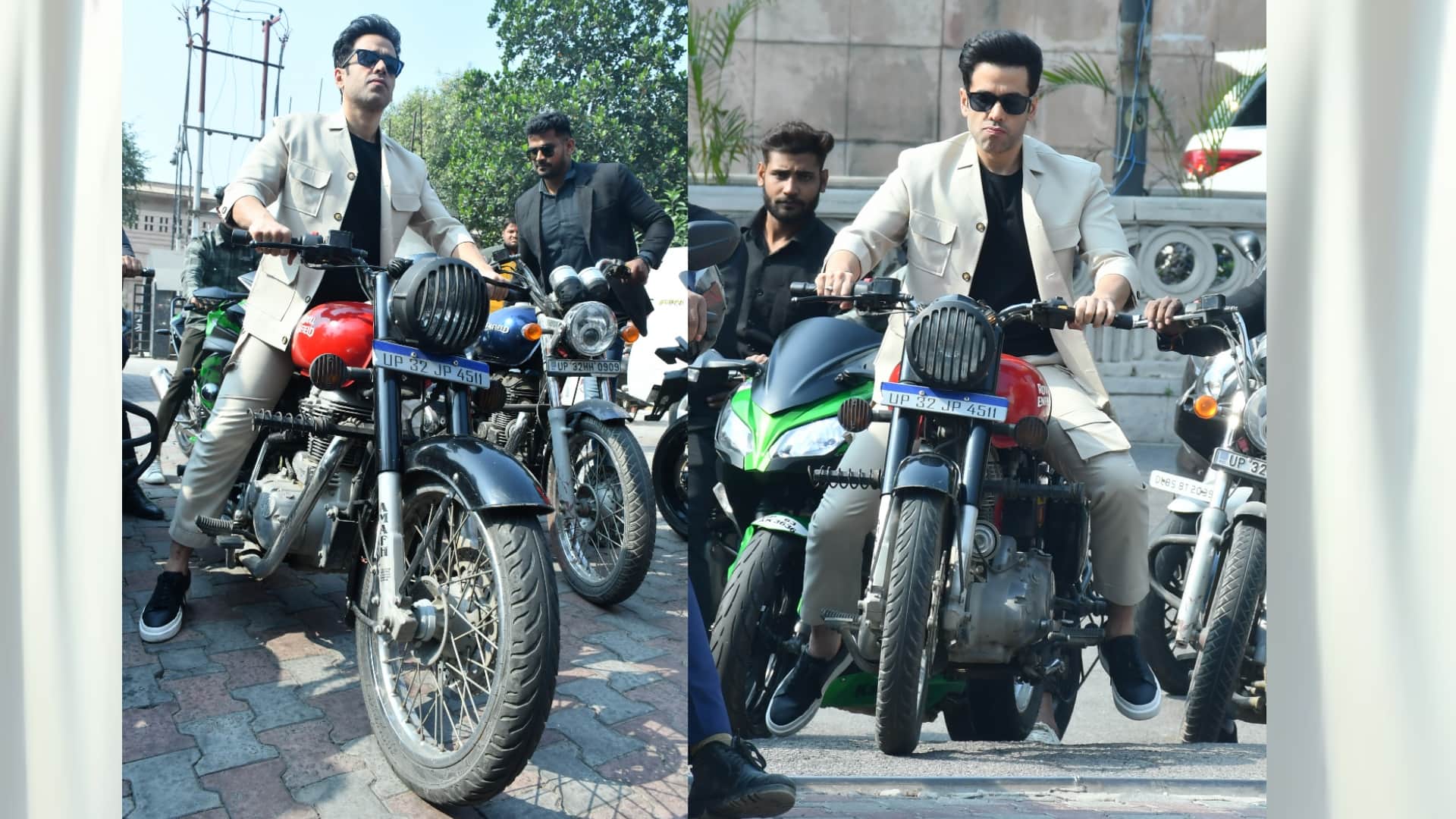 Tushar Kapoor in Lucknow to promote a film.