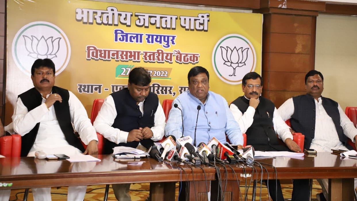 chhattisgarh bjp furious over congress allegations on brahmanand netam