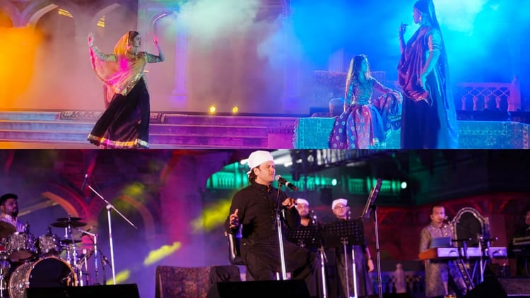 Javaed Rajesthan Rajasthan:सूफियाना शाम में जावेद अली ने भरा रंग, सुरों की महफिल में हर ...