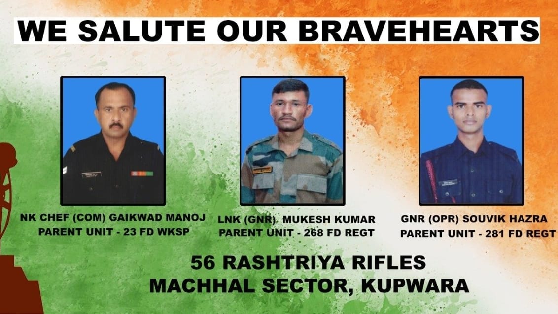 Kupwara: Army pays tribute to martyred soldiers
