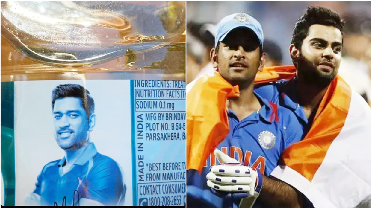 Virat Kohli Instagram Story About MS Dhoni on Water Bottle Goes Viral