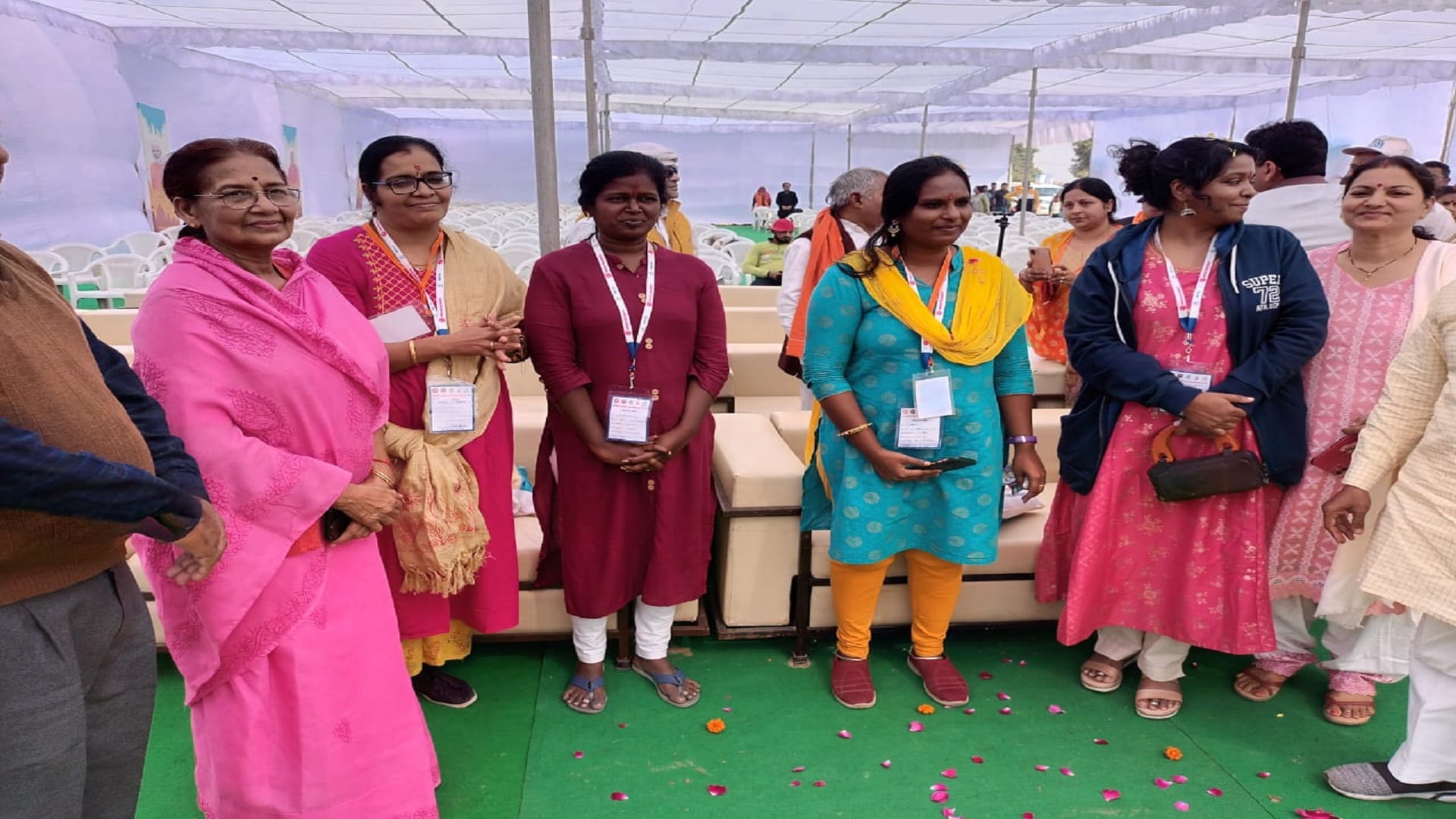 Representatives of Kashi Tamil Sangamam received a warm welcome at the Sangam beach