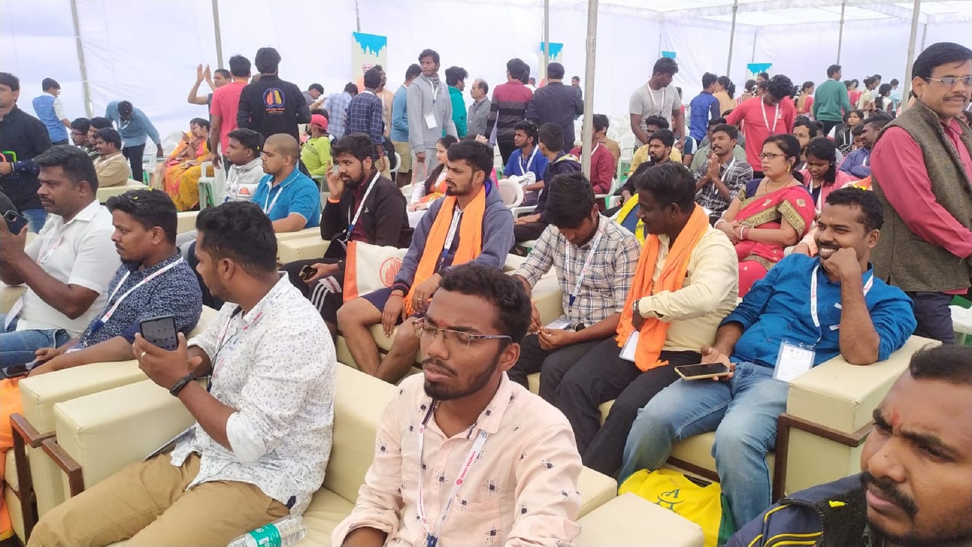 Representatives of Kashi Tamil Sangamam received a warm welcome at the Sangam beach