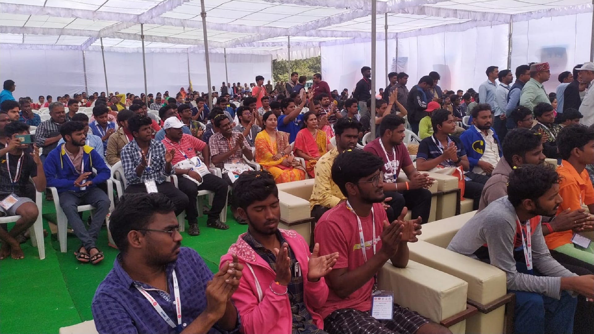 Representatives of Kashi Tamil Sangamam received a warm welcome at the Sangam beach