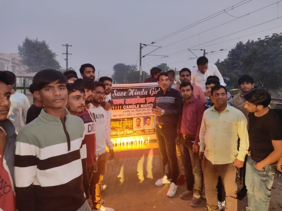 Tribute to Shraddha by taking out candle march, demanding capital punishment for Aftab