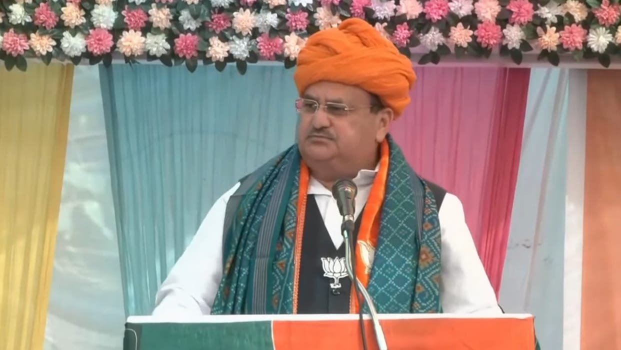 JP Nadda enthused the workers by remembering Atal jI IN Ghaziabad