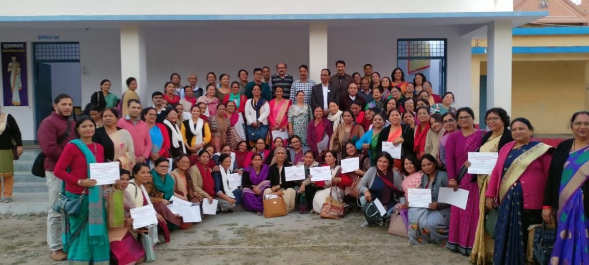 Teachers took basic education, numeracy, school safety training