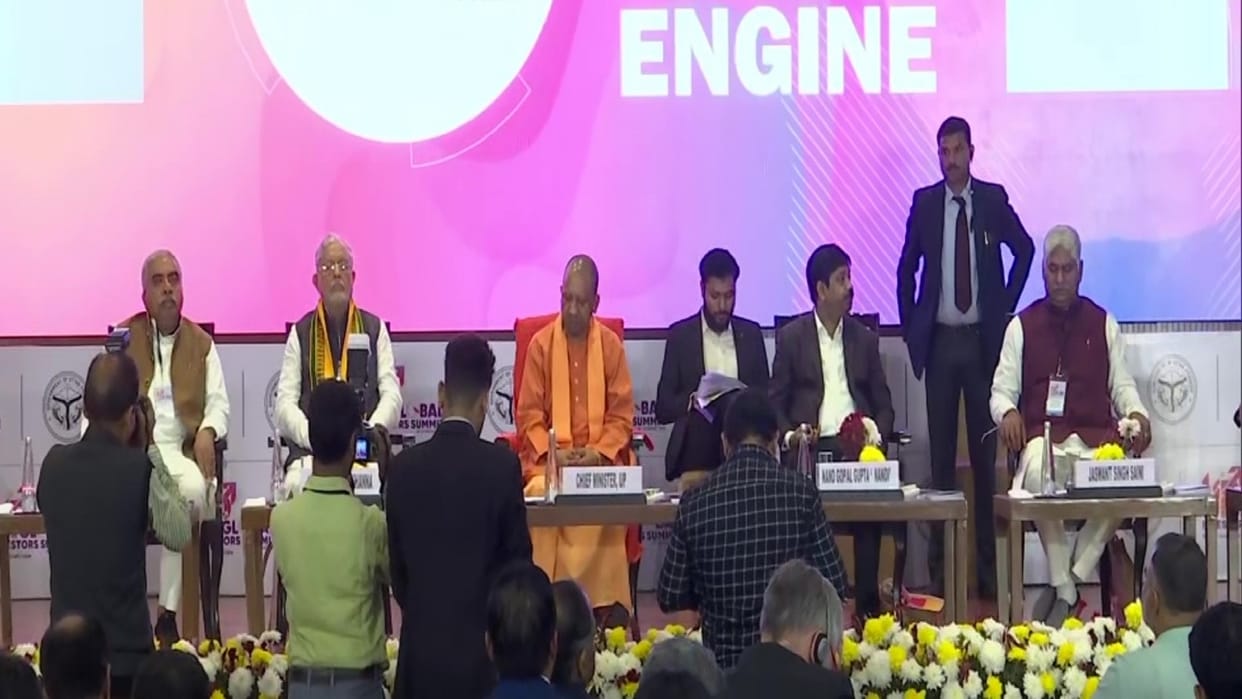 UP CM Yogi Adityanath attends curtain raiser ceremony for UP Global Investors Summit 2023