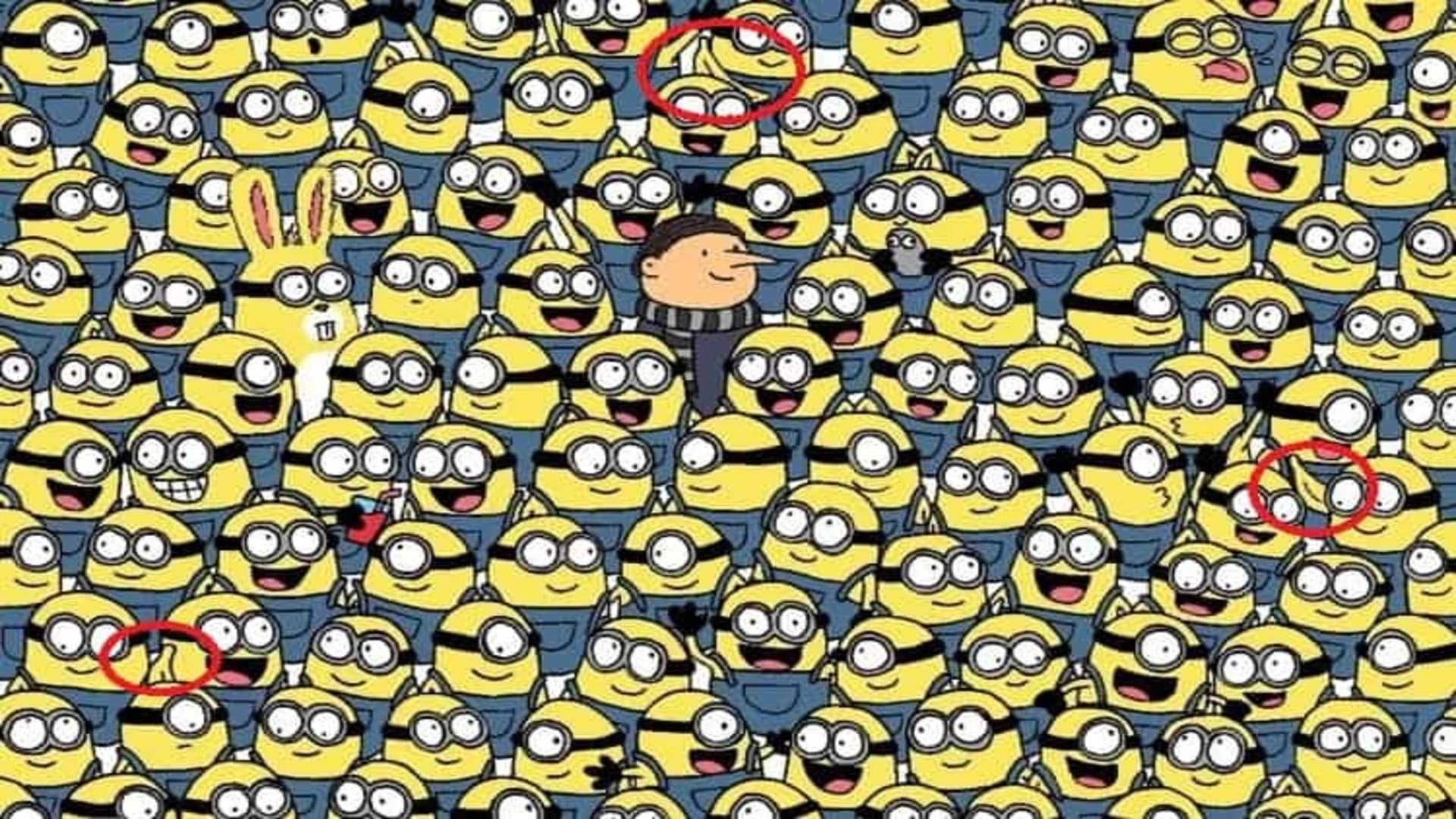 Viral optical illusion Brain Test find bananas in photo hidden within 11 seconds brain teaser picture puzzle