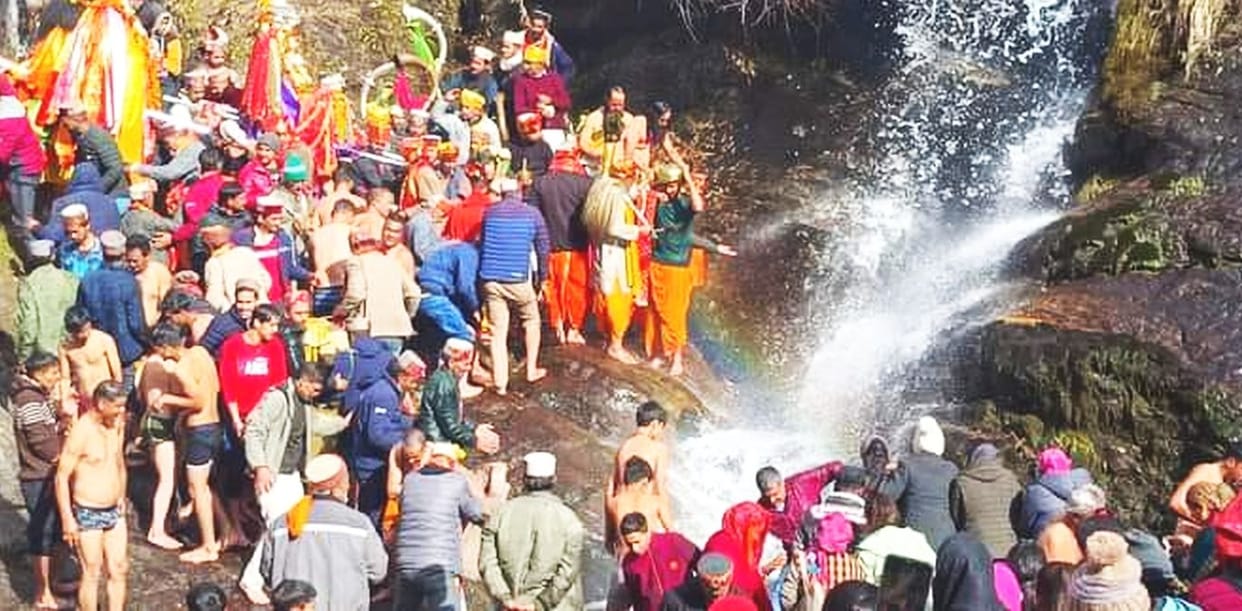 Trijugi Narayan and Mata Mandasana took  sahi Sanan in Rudranag after eight years
