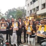 बम ब्लास्ट की पूर्व संध्या पर निकला कैंडल मार्च