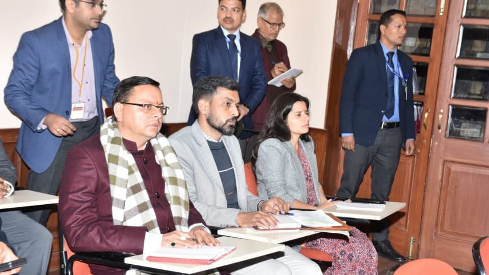 Uttarakhand @ 25: CM Pushkar singh Dhami Suddenly reached in chintan Shivir in Mussoorie