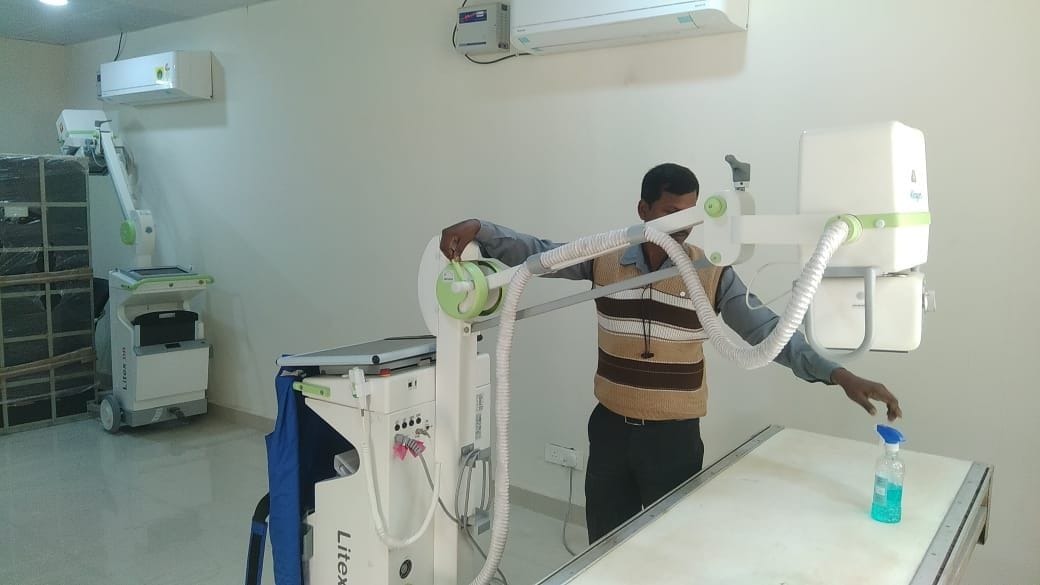 X-ray started adjacent to the bone department of the Medical College