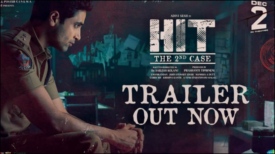 Hit 2 Trailer out adivi sesh meenakshi chaudhary rao ramesh film released will on 2 december