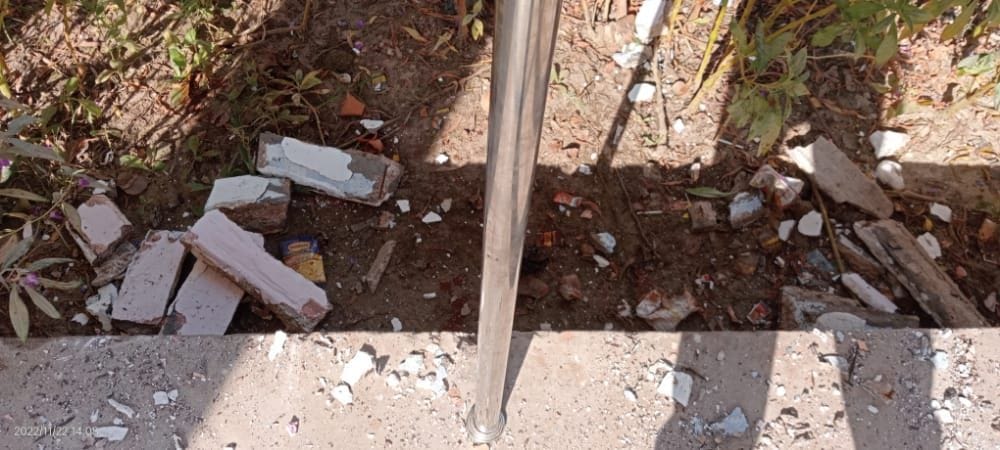 PHC building balcony fell, pregnant woman injured