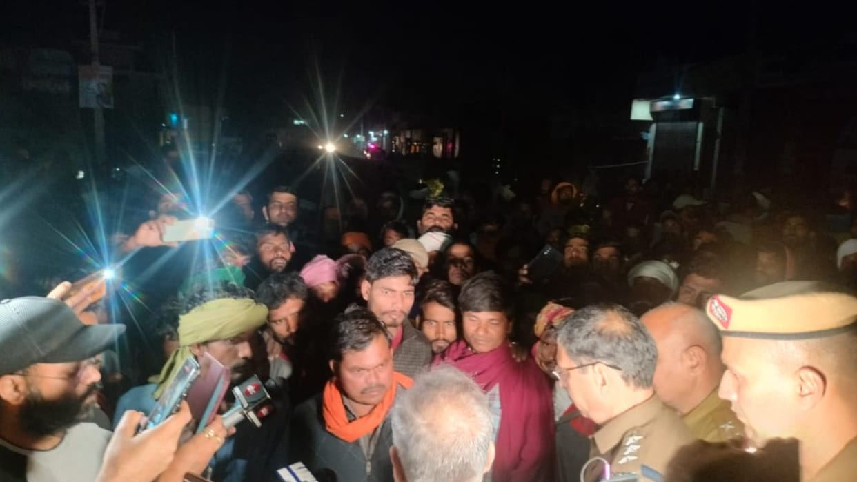 Migrant laborer died in a road accident in Kunjpura of Karnal
