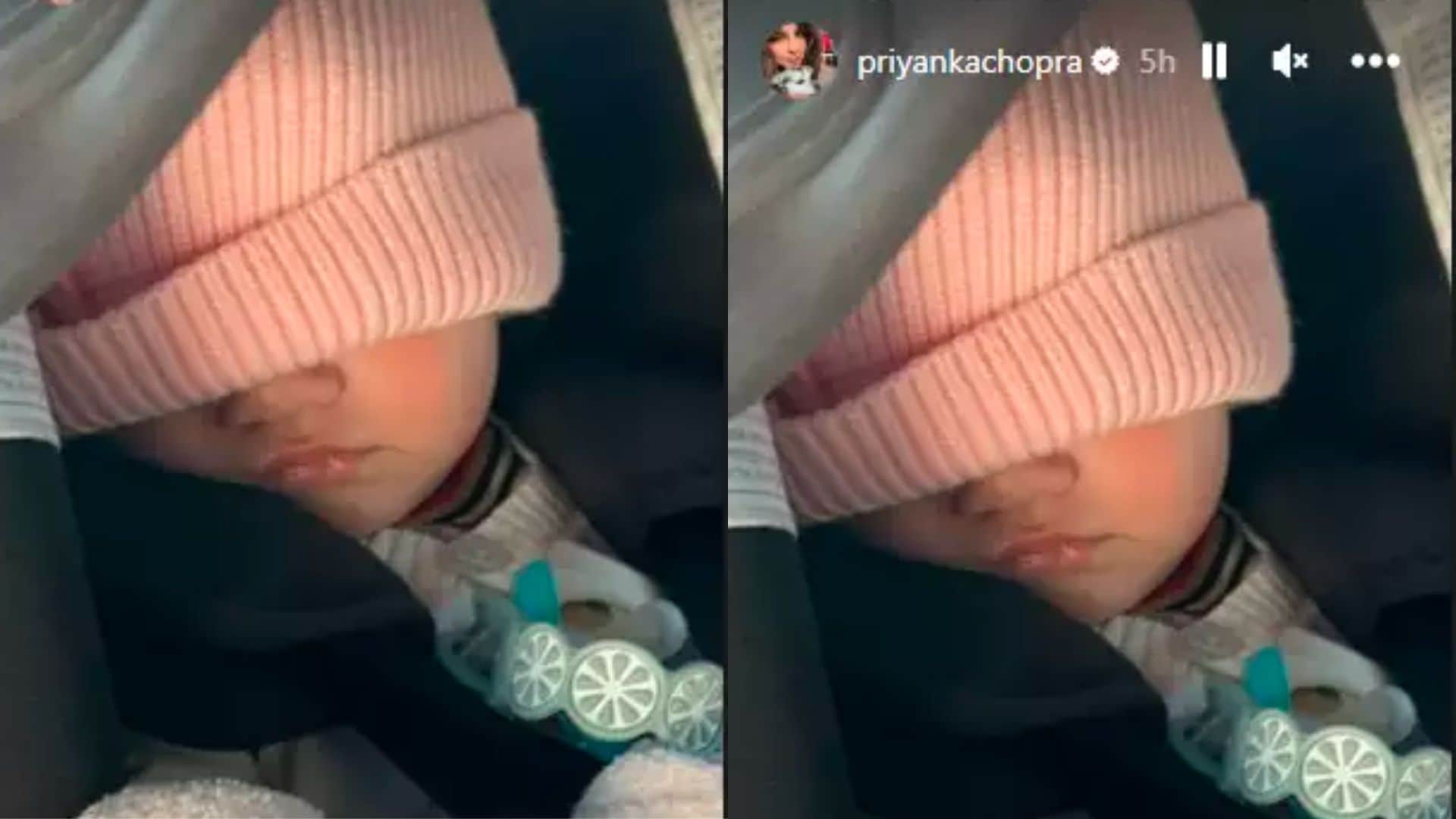 priyanka chopra shares glimpse of her daughter malti marie face