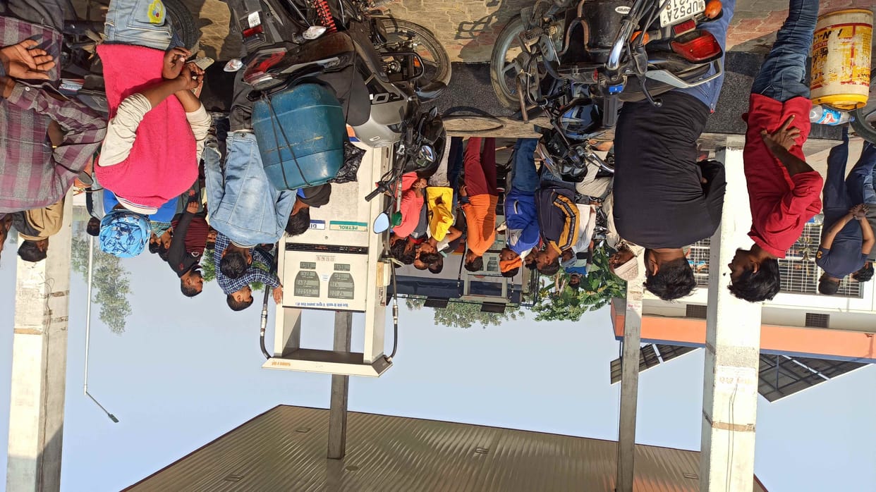 Customers created a ruckus at the petrol pump, no reduction was found in the investigation