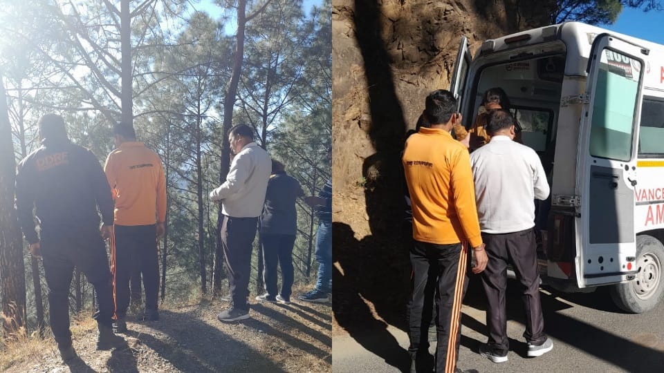Uttarakhand Rudraprayag News: trees save five friends life during car fell into ditch