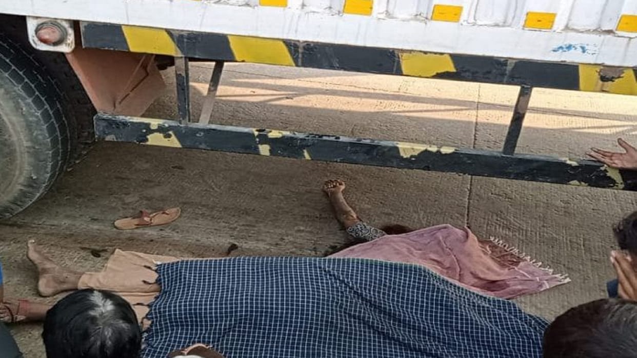 container crushed chhattisgarh congress former corporator's daughter