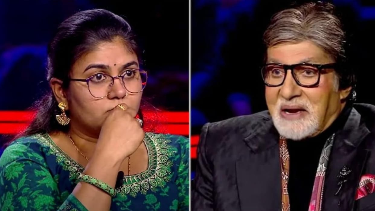 latest promo of kaun banega crorepati 14 Sonu Bharti is playing for 1 crore rupee will she win the game