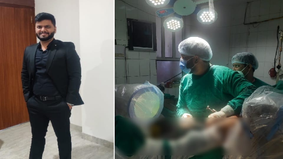 Dehradun news: doon medical college dr.shashank singh done blood donation before patient operation
