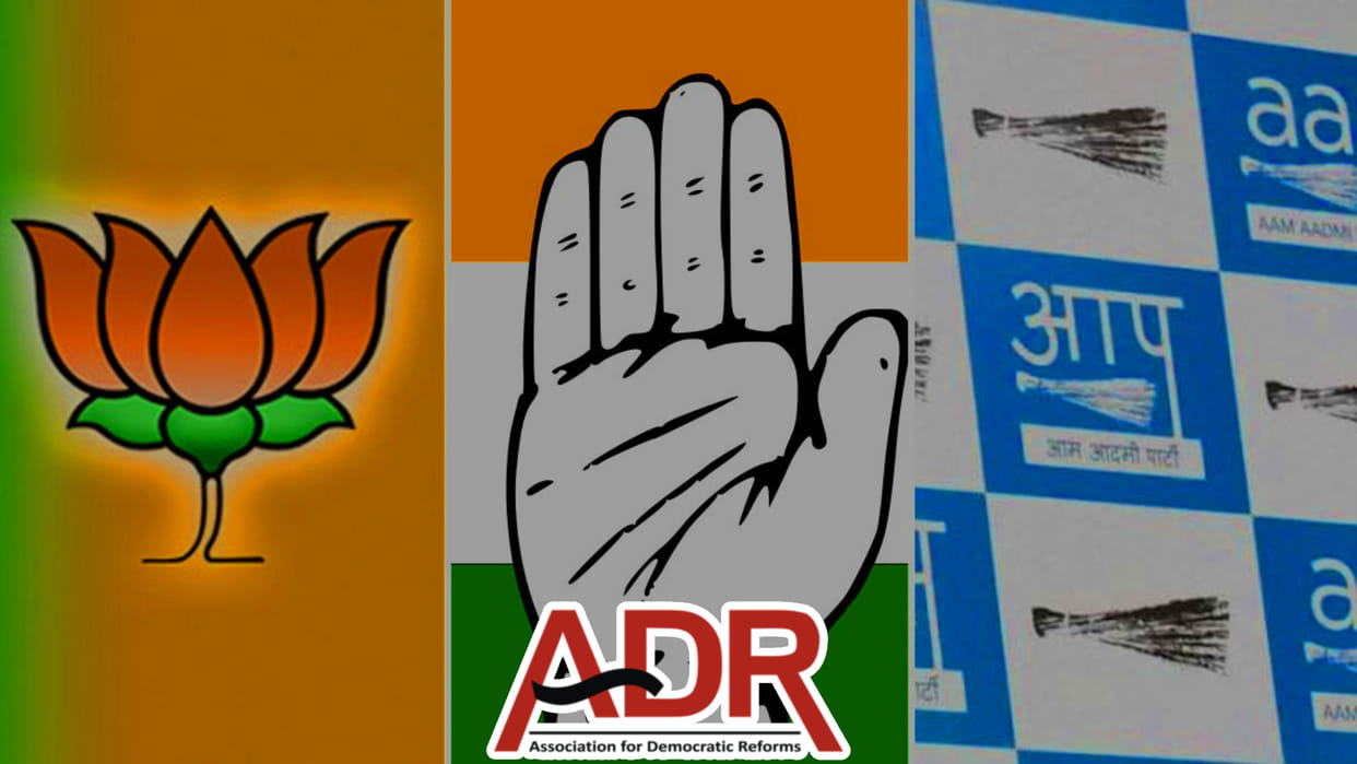 ADR Report Six political parties earned Rs 3077 crore in last financial year