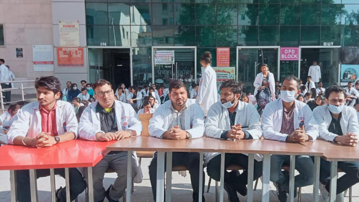 MBBS Bond Policy: RDA completely stopped services in OPD at Kalpana Chawla Medical College