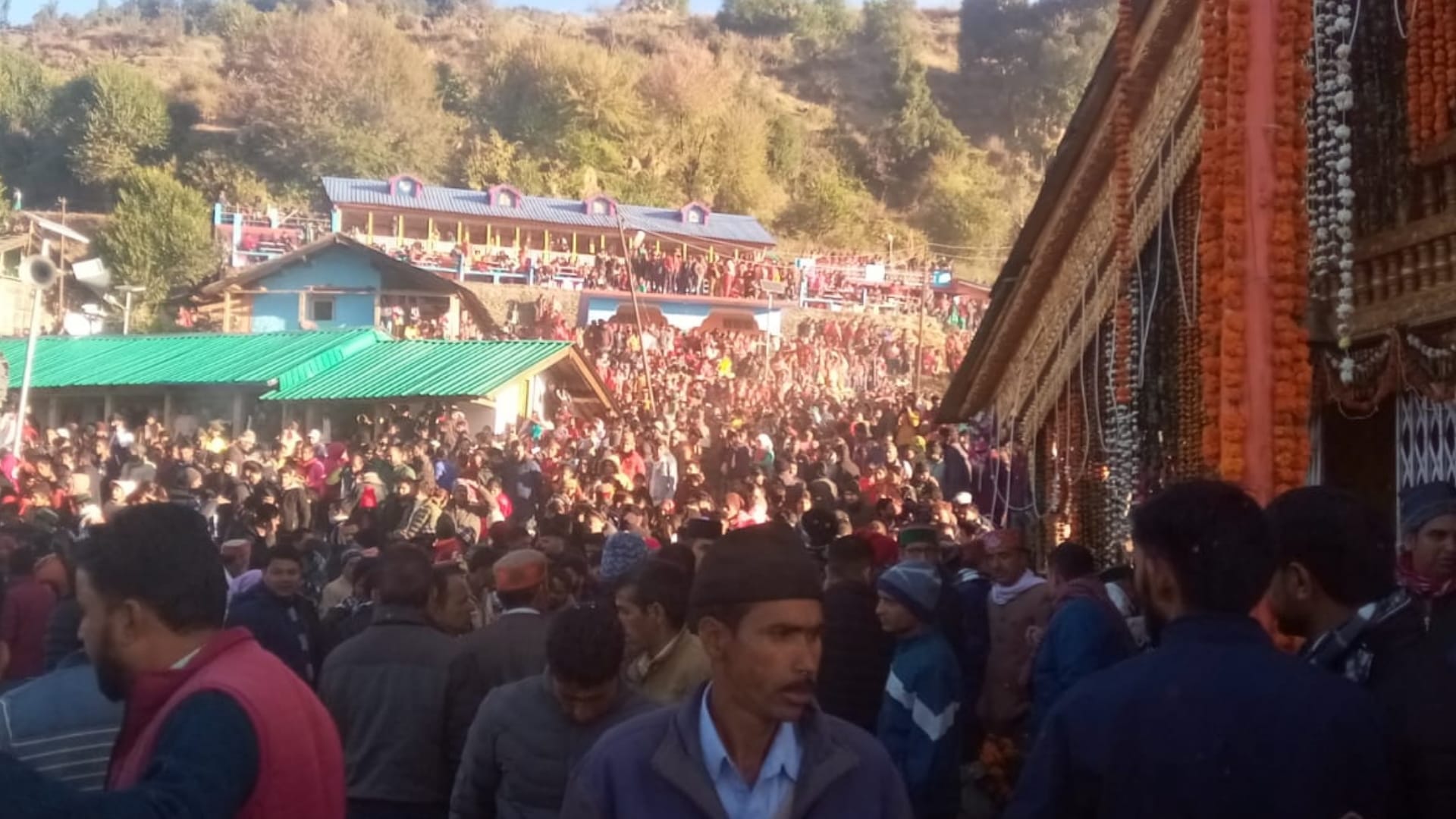Tree broke during Devlang fair in Uttarkashi Rawai area stampede Uttarakhand news in hindi