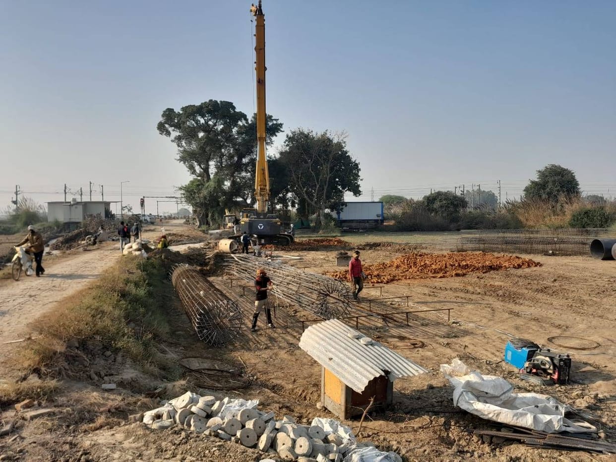Construction of overbridge started after two years
